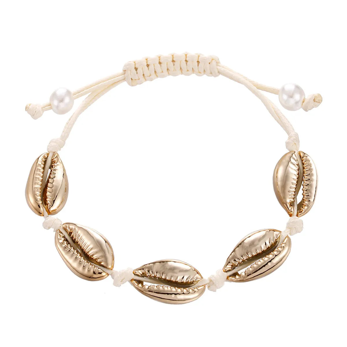 Casual Marine Style Shell Rope Shell Unisex Bracelets Necklace