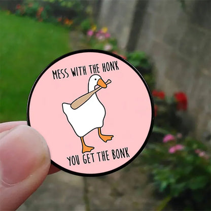 Casual Modern Style Cartoon Letter Duck Alloy Printing Unisex Brooches