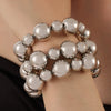 Casual Modern Style Classic Style Round 18K Gold Plated Plastic Wholesale Bracelets