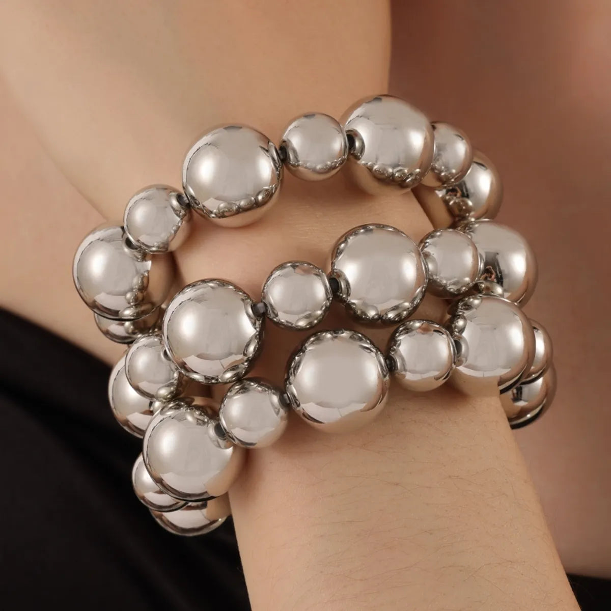 Casual Modern Style Classic Style Round 18K Gold Plated Plastic Wholesale Bracelets