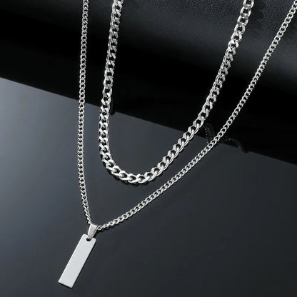 Casual Modern Style Classic Style Solid Color Alloy Titanium Steel Wholesale Pendant Necklace Necklace