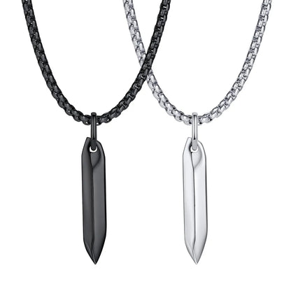 304 Stainless Steel Casual Modern Style Commute Solid Color Pendant Necklace