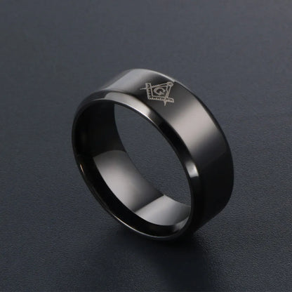 Casual Modern Style Korean Style Letter Symbol 304 Stainless Steel Men'S Rings