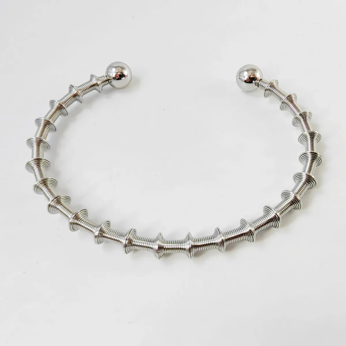 Casual Modern Style Simple Style Solid Color 304 Stainless Steel Bangle In Bulk