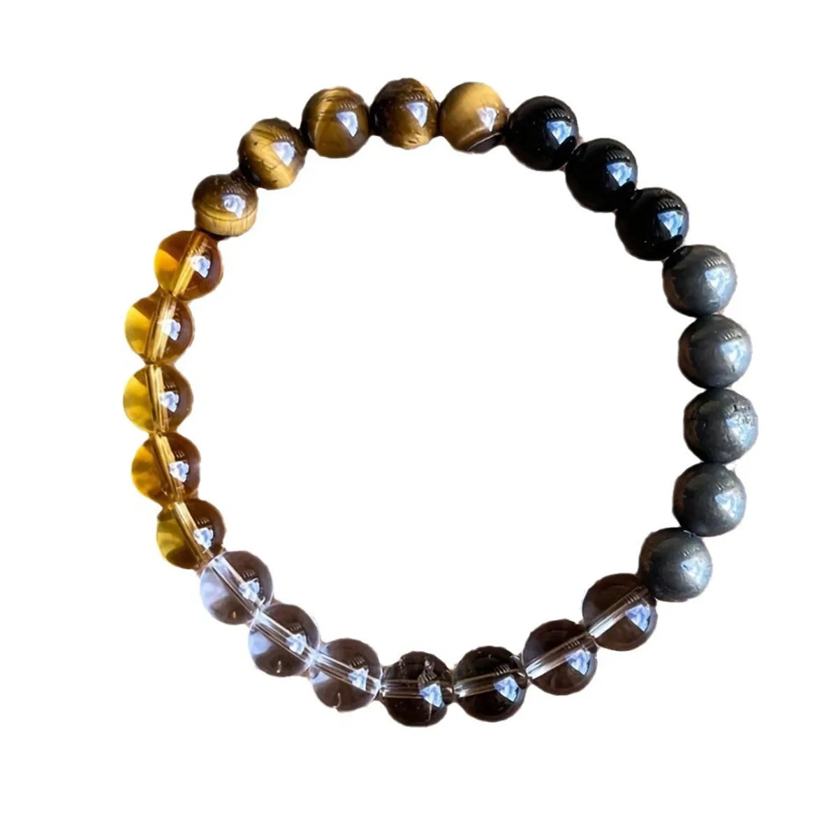 Casual Natural Stone Texture Natural Stone Obsidian Wholesale Bracelets