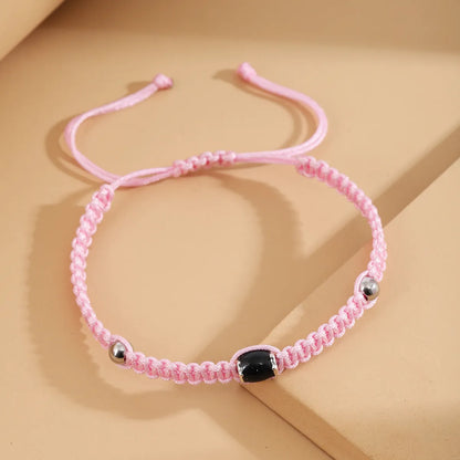 Casual Novelty Geometric Nylon Stone Unisex Bracelets