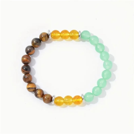 Casual Pastoral Classic Style Round Natural Stone Tiger Eye Bracelets In Bulk