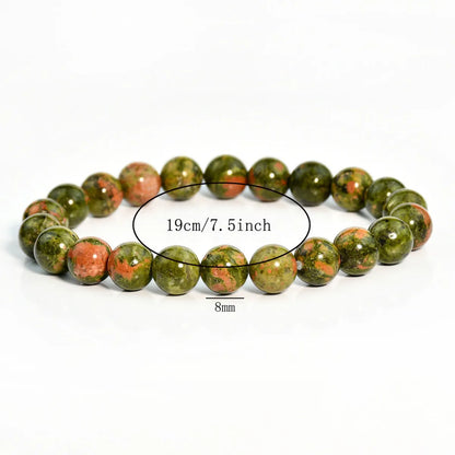 Casual Pastoral Classic Style Round Natural Stone Tiger Eye Bracelets In Bulk