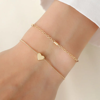 Casual Pastoral Flower Alloy Star Enamel Women'S Bracelets Anklet