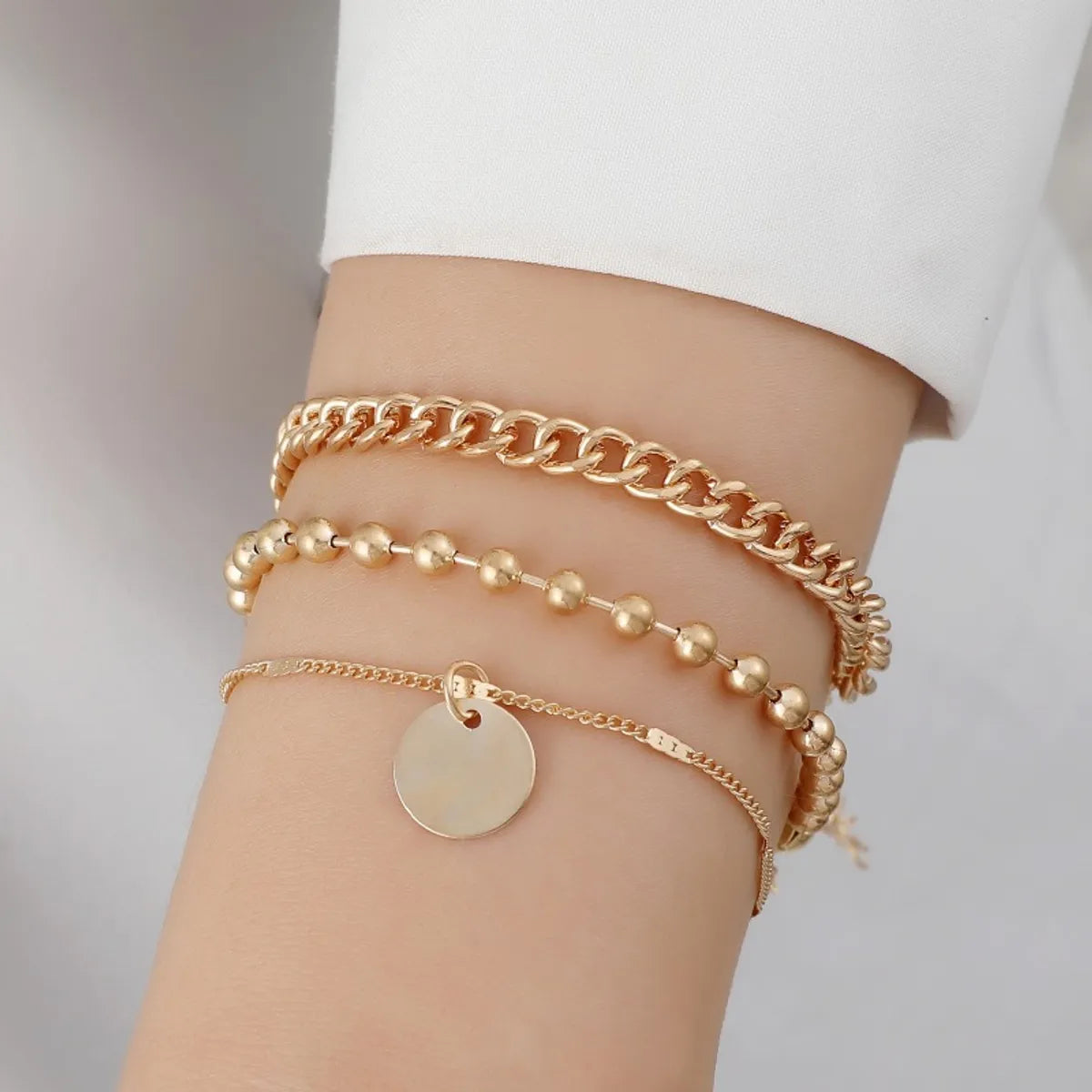 Casual Pastoral Flower Alloy Star Enamel Women'S Bracelets Anklet