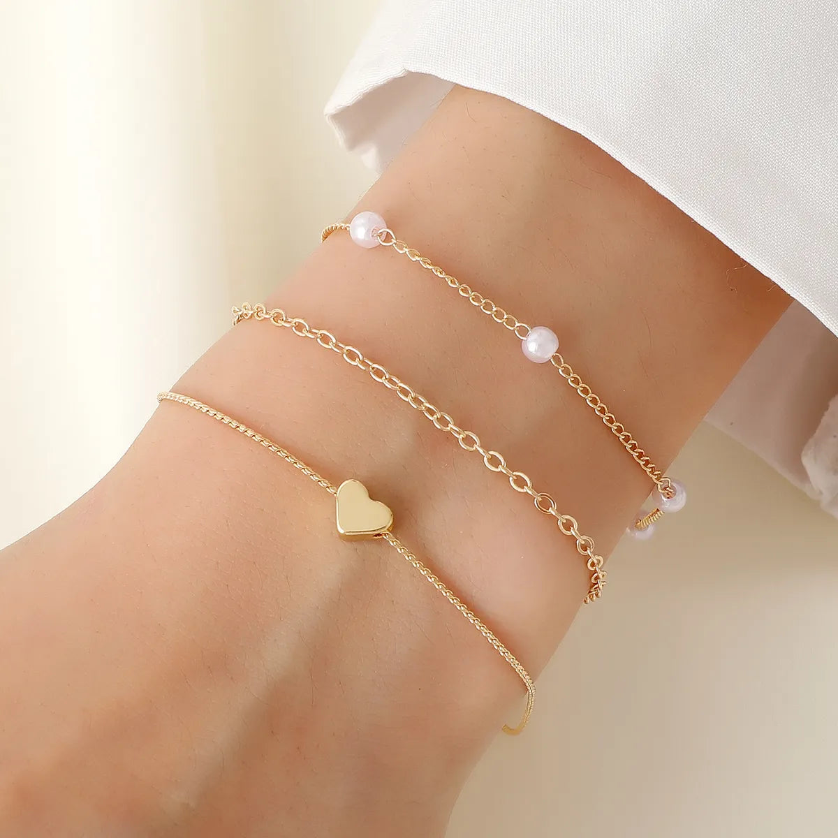 Casual Pastoral Flower Alloy Star Enamel Women'S Bracelets Anklet