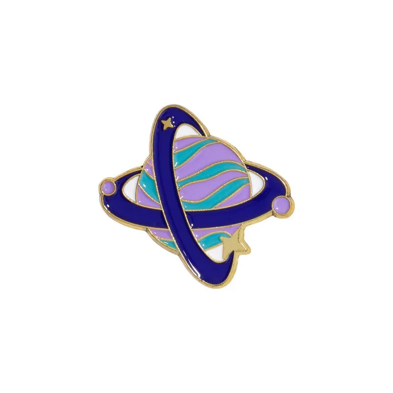 Casual Preppy Style Simple Style Astronaut Rocket Alloy Enamel Unisex Brooches