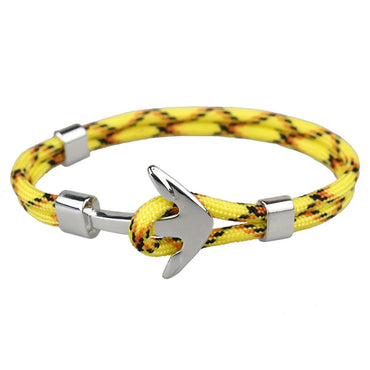 Casual Retro Anchor Alloy Rope Layered Unisex Bracelets