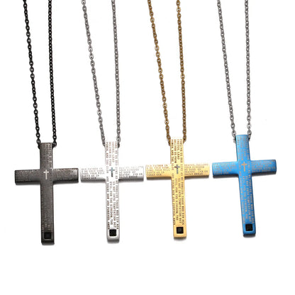 Casual Retro Cross 304 Stainless Steel Men'S