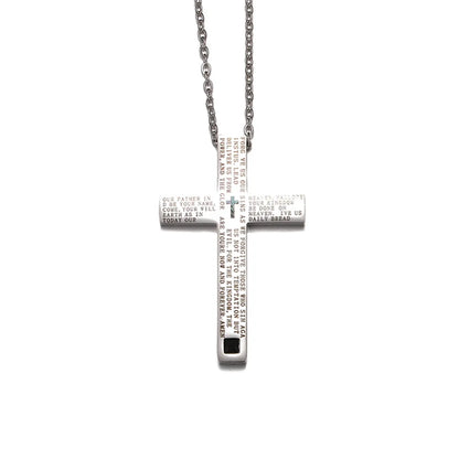 Casual Retro Cross 304 Stainless Steel Men'S