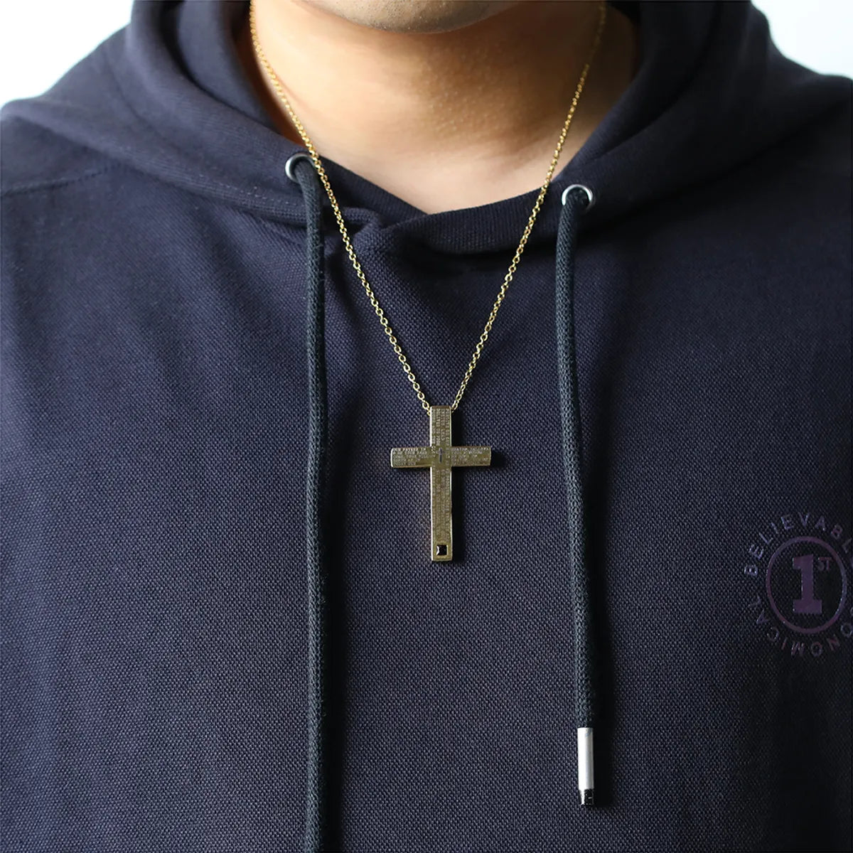 Casual Retro Cross 304 Stainless Steel Men'S