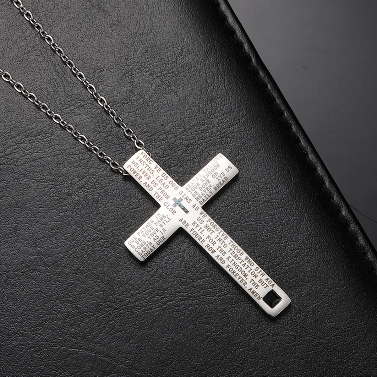 Casual Retro Cross 304 Stainless Steel Men'S