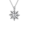 Casual Retro Ethnic Style Geometric Sun Moon Natural Stone Crystal Iron Wholesale Pendant Necklace