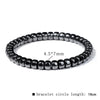 Casual Retro Geometric Elastic String Hematite Beaded Unisex Bracelets