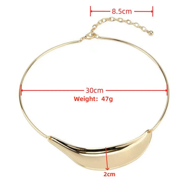 Casual Retro Geometric Gold Plated Silver Plated Copper Alloy Wholesale Choker