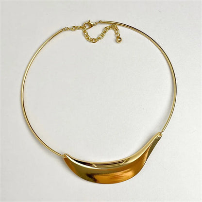 Casual Retro Geometric Gold Plated Silver Plated Copper Alloy Wholesale Choker