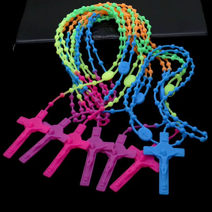 Casual Retro Human Cross Plastic Wholesale Pendant Necklace