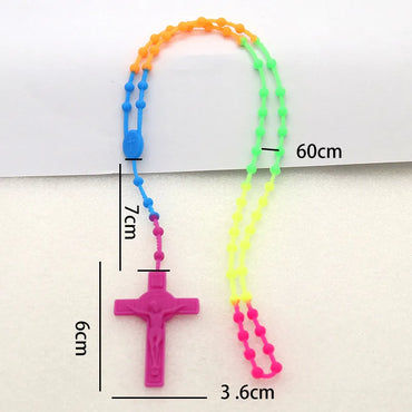 Casual Retro Human Cross Plastic Wholesale Pendant Necklace