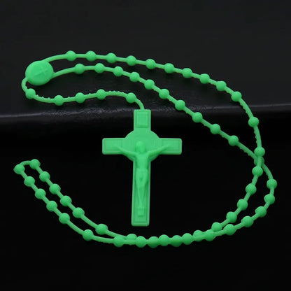 Casual Retro Human Cross Plastic Wholesale Pendant Necklace