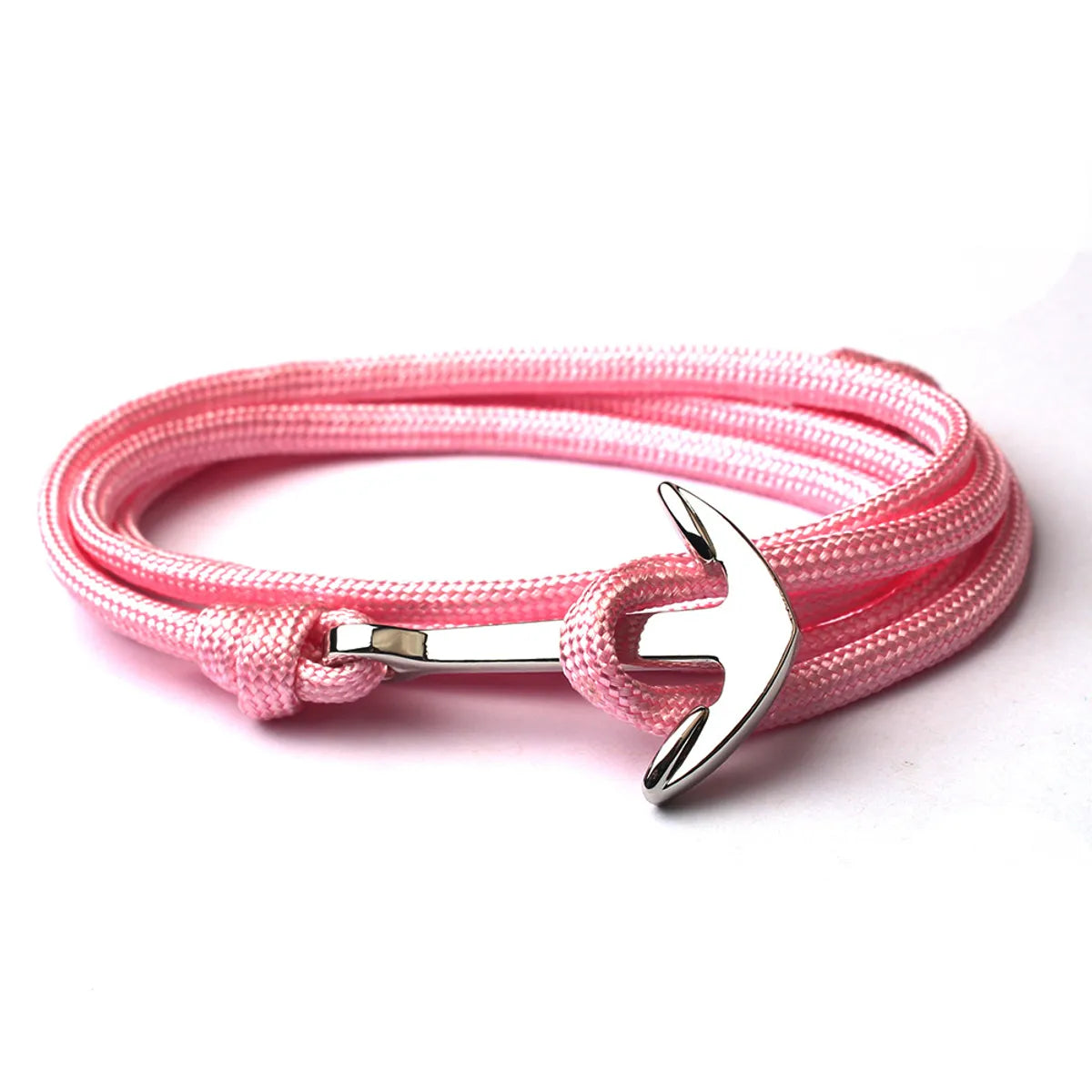 Casual Retro Simple Style Anchor Alloy Rope Layered Unisex Bracelets