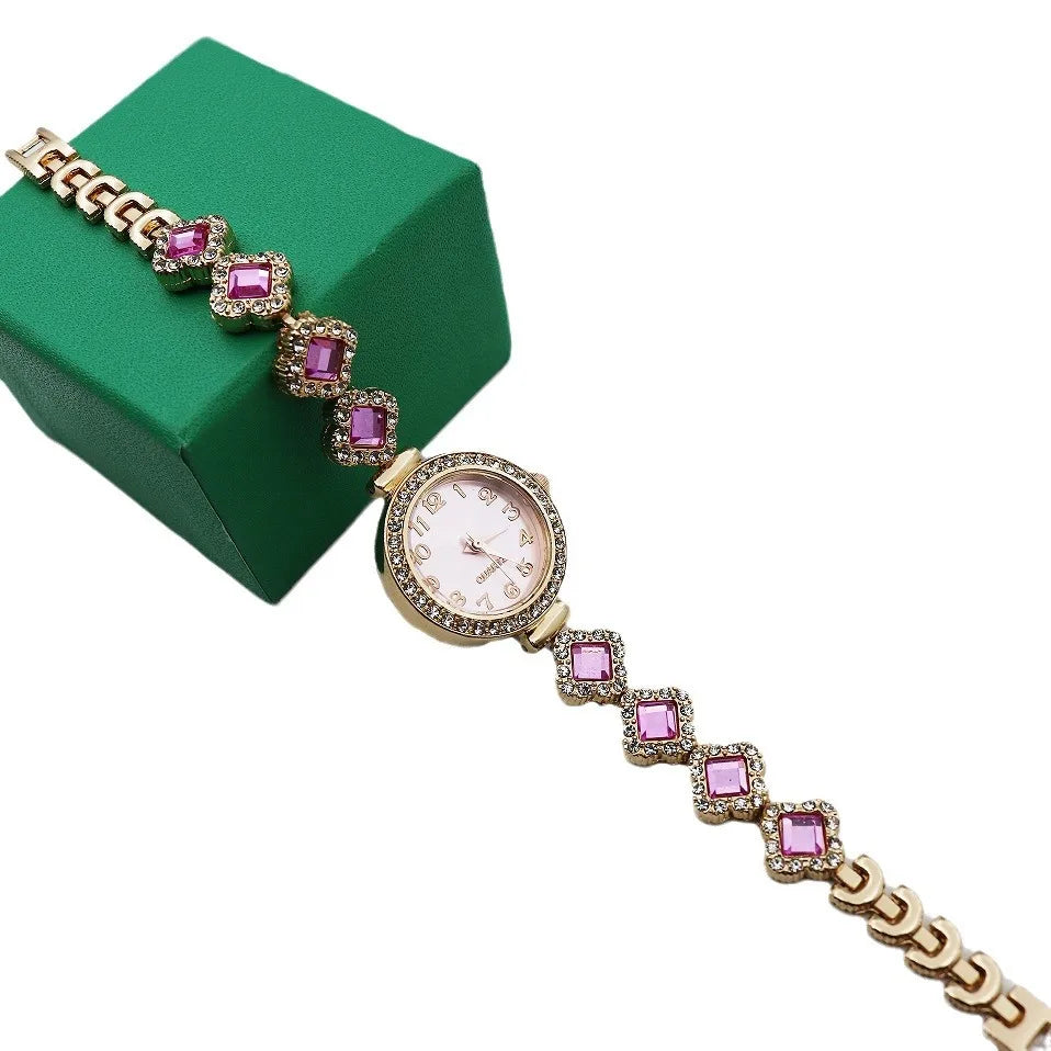 Casual Rhombus Jewelry Buckle Quartz Women'S Watches