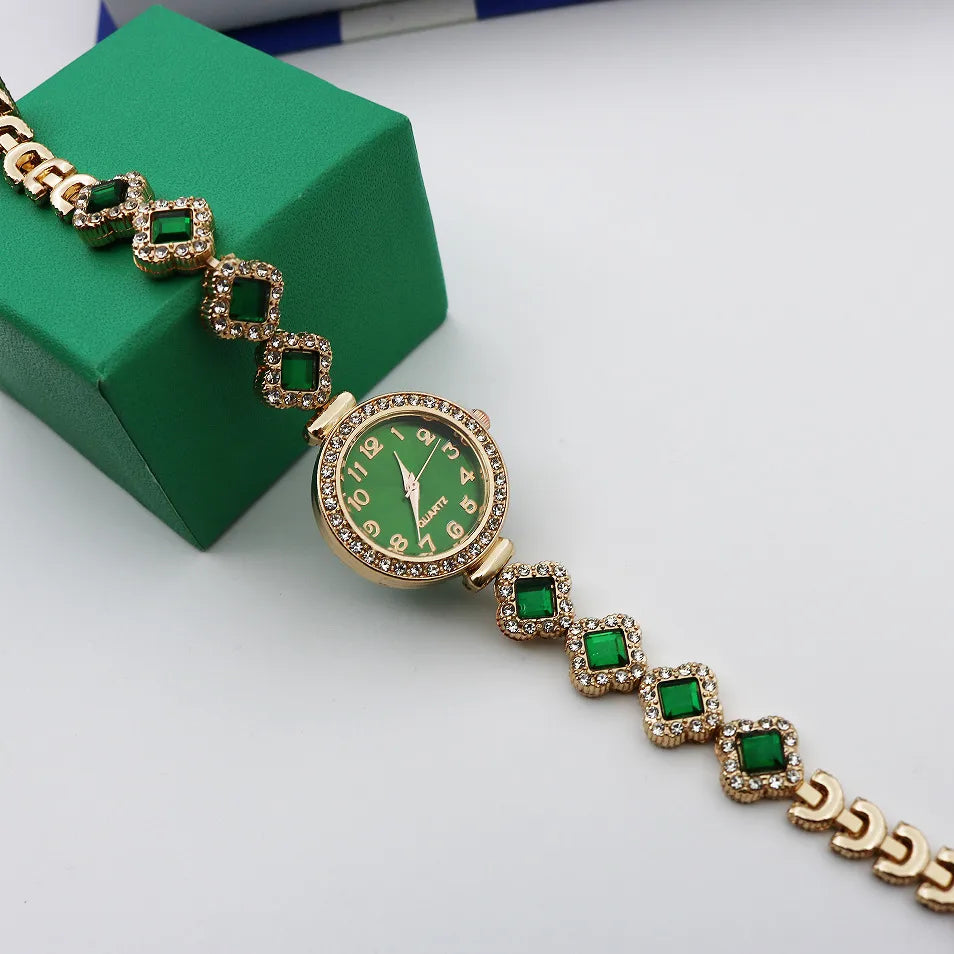 Casual Rhombus Jewelry Buckle Quartz Women'S Watches