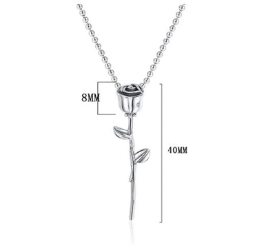 Casual Rose Sterling Silver Pendant Necklace