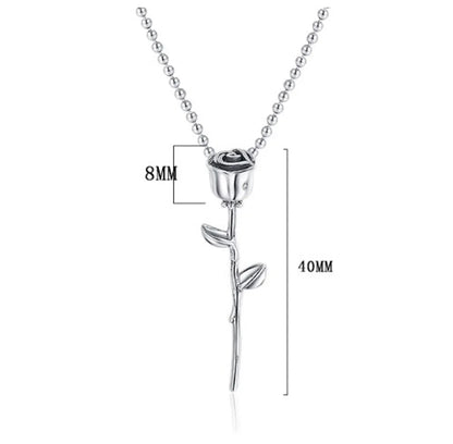 Casual Rose Sterling Silver Pendant Necklace