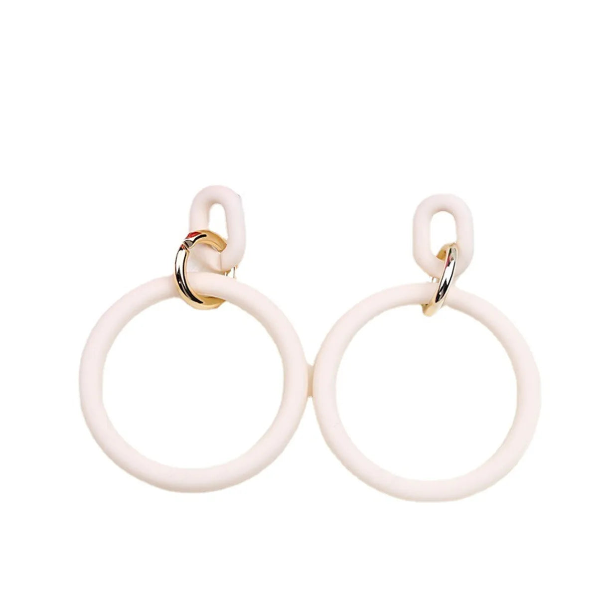 Casual Round Arylic Spray Paint Women's Earrings