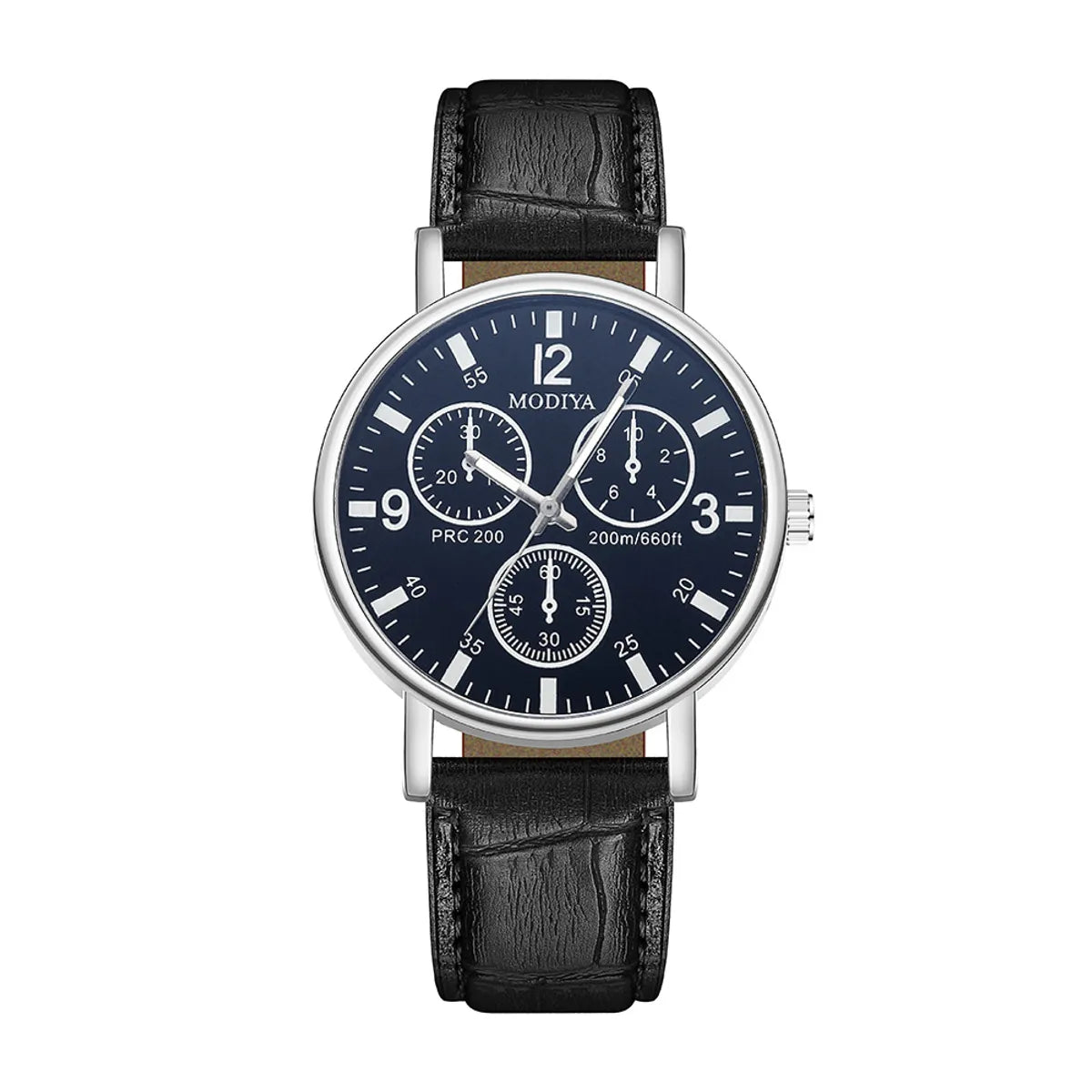 Casual Round Buckle Quartz Men'S Watches