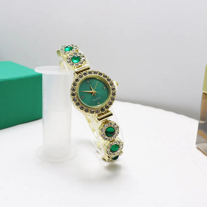 Casual Round Jewelry Buckle Quartz Women'S Watches