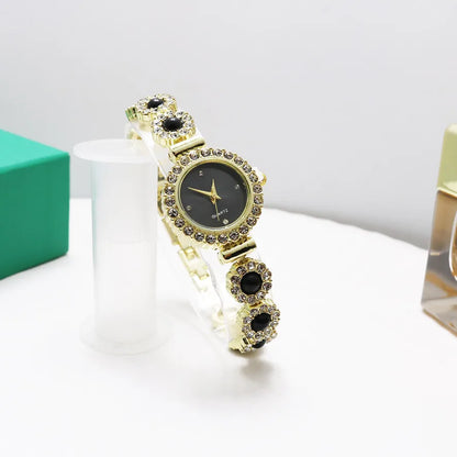 Casual Round Jewelry Buckle Quartz Women'S Watches