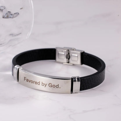 Casual Round Letter 304 Stainless Steel Silica Gel Buckle Men'S Bracelets