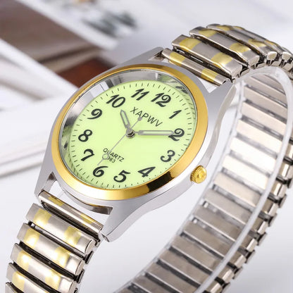 Casual Round One Piece Buckle Quartz Women'S Watches