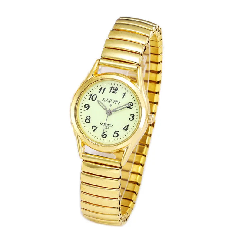 Casual Round One Piece Buckle Quartz Women'S Watches