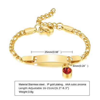 Casual Round Stainless Steel Plating Inlay Zircon Gold Plated Bracelets