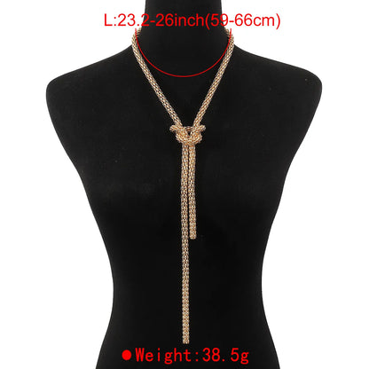 Casual Sexy Knot Alloy Unisex Necklace