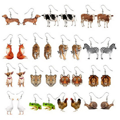 Casual Simple Style Animal Arylic Women's Drop Earrings