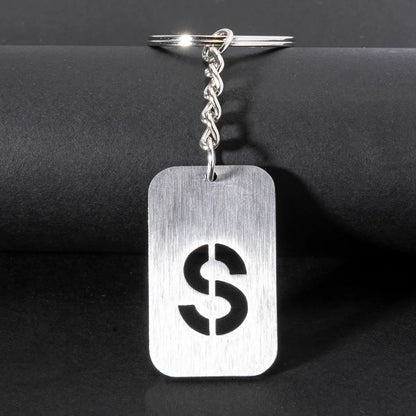 Casual Simple Style Artistic Letter 201 Stainless Steel Polishing Bag Pendant Keychain