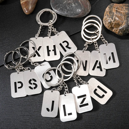 Casual Simple Style Artistic Letter 201 Stainless Steel Polishing Bag Pendant Keychain