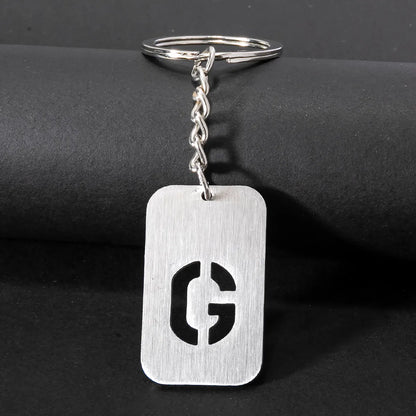 Casual Simple Style Artistic Letter 201 Stainless Steel Polishing Bag Pendant Keychain