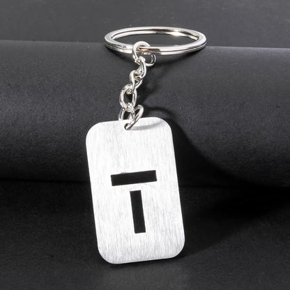 Casual Simple Style Artistic Letter 201 Stainless Steel Polishing Bag Pendant Keychain