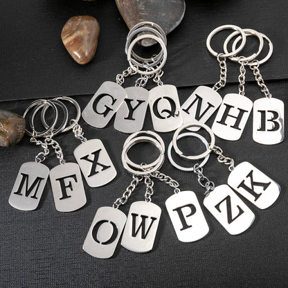 Casual Simple Style Artistic Letter 201 Stainless Steel Polishing Bag Pendant Keychain