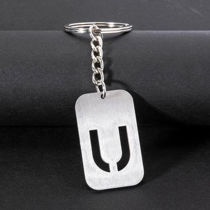 Casual Simple Style Artistic Letter 201 Stainless Steel Polishing Bag Pendant Keychain