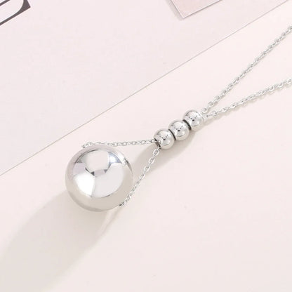 Casual Simple Style Ball Titanium Steel Plating 18k Gold Plated Jewelry Set